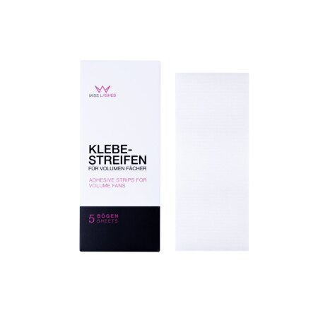 Adhesive strips for volume compartments
